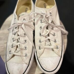 Classic White Platform Converse Sneakers
